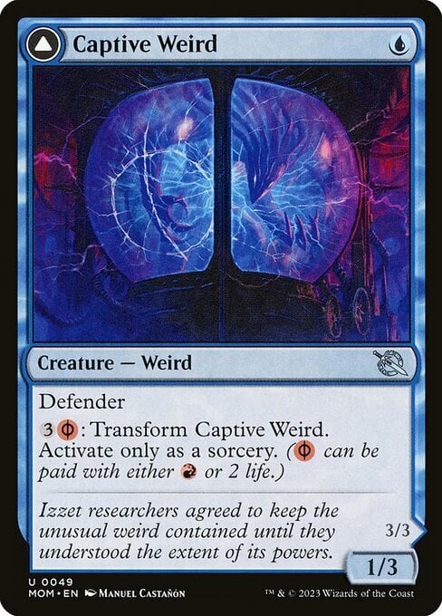 Captive Weird // Compleated Conjurer Card Front