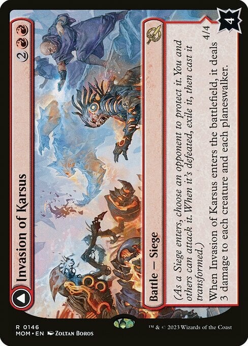 Invasion of Karsus // Refraction Elemental Card Front