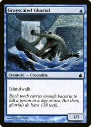 Grayscaled Gharial 052