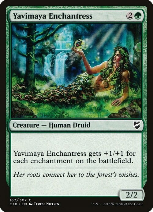 Yavimaya Enchantress Card Front