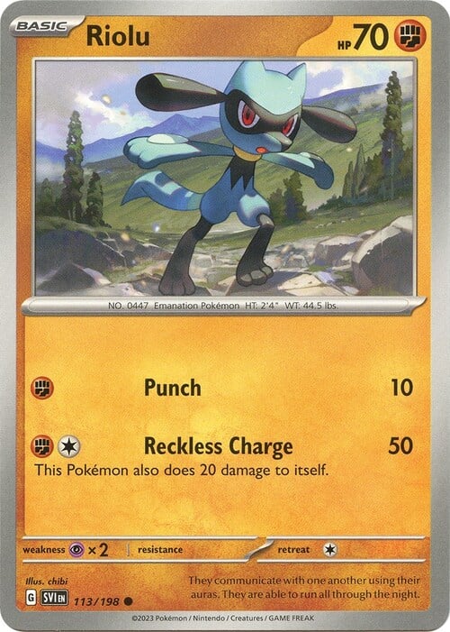 Riolu Card Front
