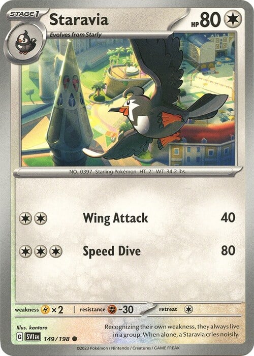 Staravia Card Front