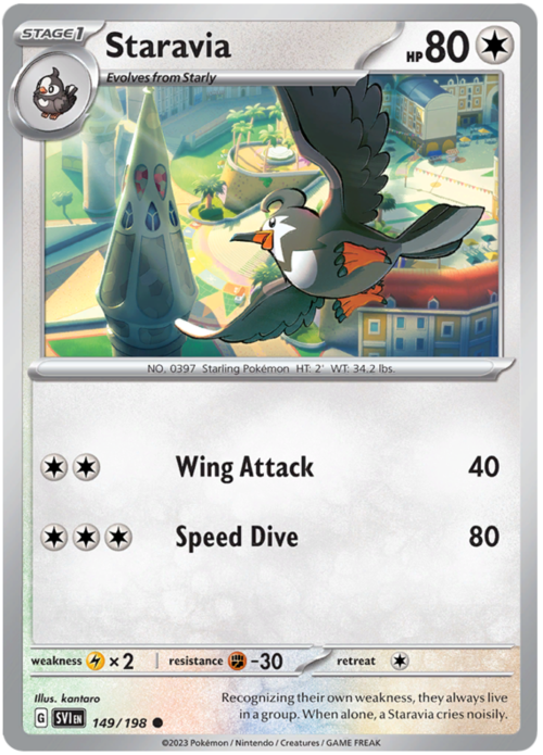 Staravia Card Front