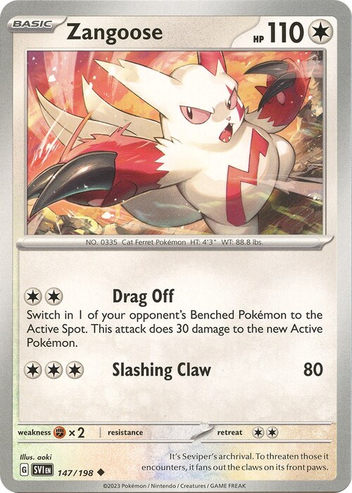 Zangoose Card Front