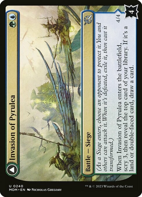 Invasion of Pyrulea // Gargantuan Slabhorn Card Front