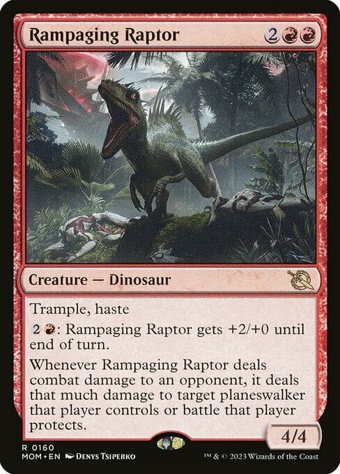 Rampaging Raptor Card Front