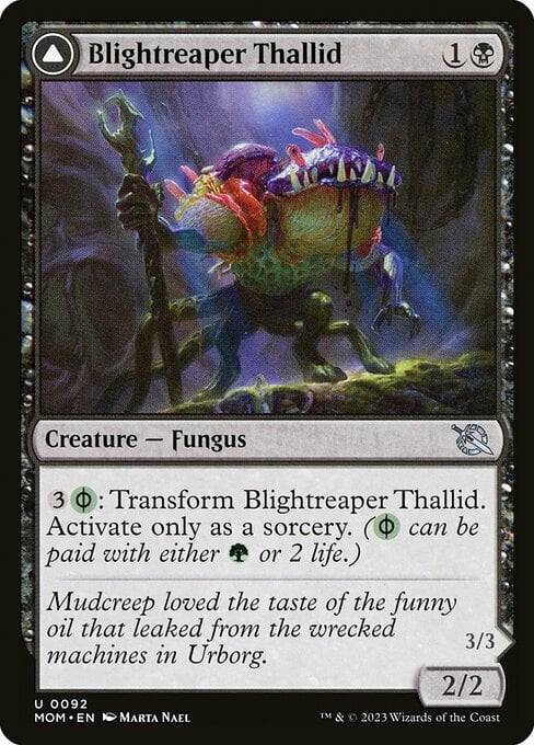 Blightreaper Thallid // Blightsower Thallid Card Front