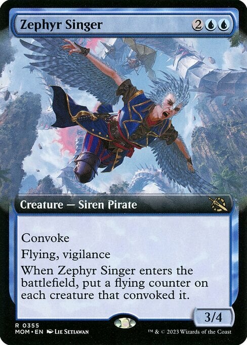 Zephyr Singer Card Front