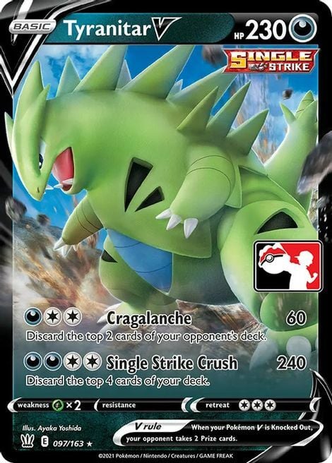 Tyranitar V Card Front