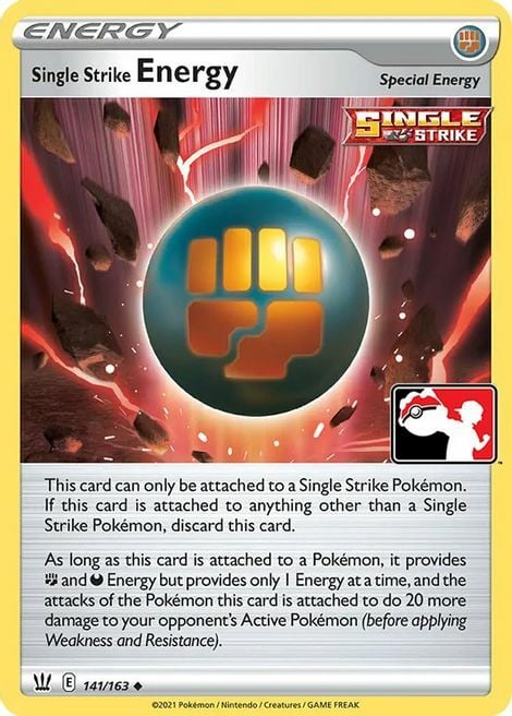 Single Strike Energy Card Front