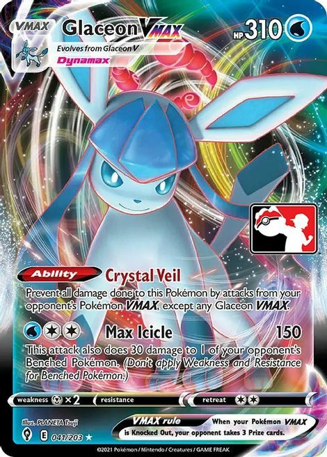 Glaceon VMAX Card Front
