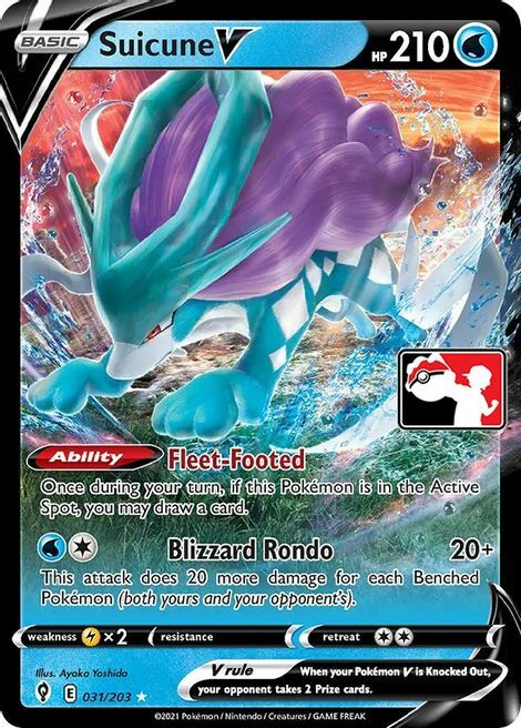 Suicune V Card Front