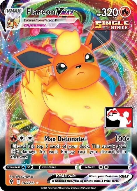 Flareon VMAX Card Front