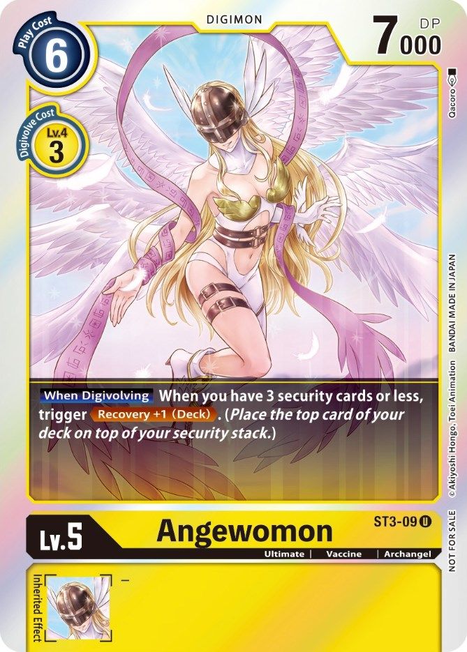 digimon card game angewomon Digimon TCG Angewomon BT3-039 Holo Rare Near Mint main image 1