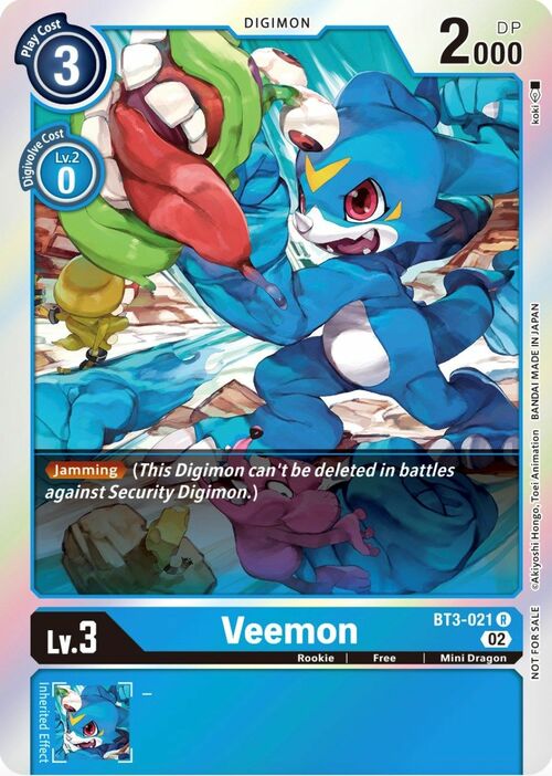 Veemon Card Front