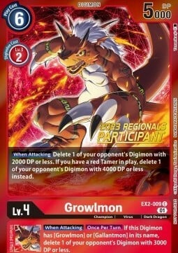 Growlmon Card Front