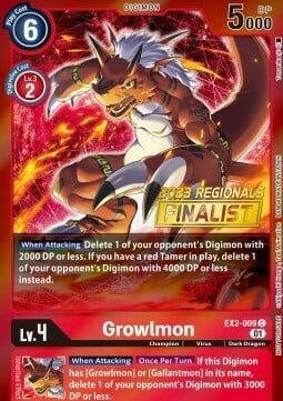 Growlmon Card Front