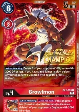 Growlmon Card Front
