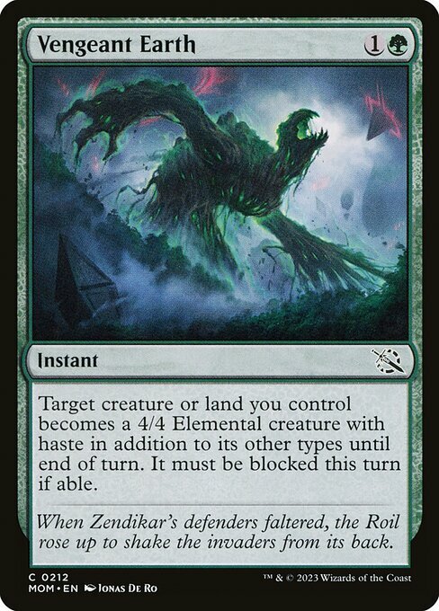 Vengeant Earth Card Front