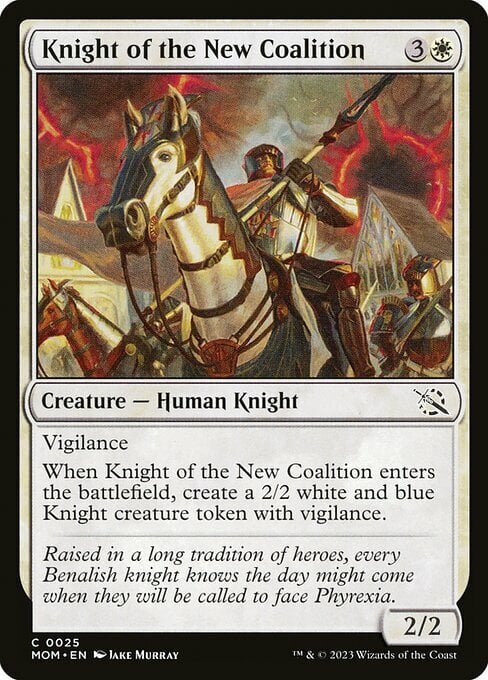 Cavaliere della Nuova Coalizione Card Front
