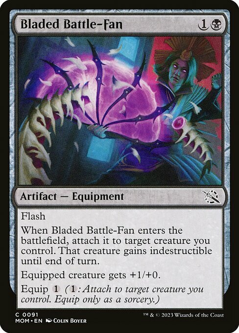 Bladed Battle-Fan Card Front