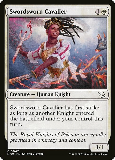 Swordsworn Cavalier Card Front