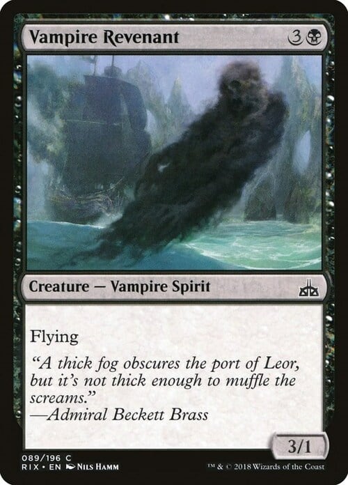 Vampire Revenant Card Front