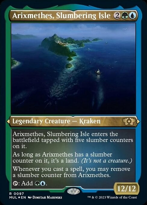 Arixmethes, Slumbering Isle (Halo Foil) [Multiverse Legends] main image 1