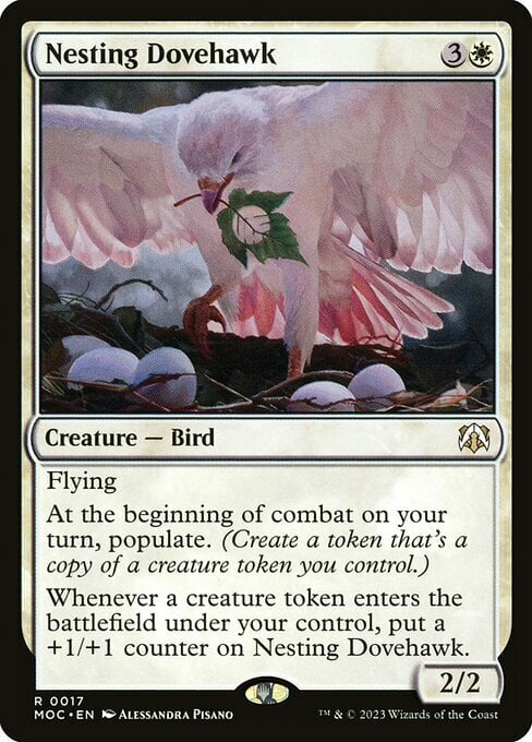 Nesting Dovehawk Card Front