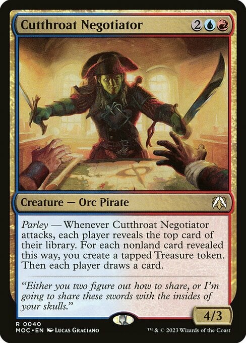 Cutthroat Negotiator Card Front