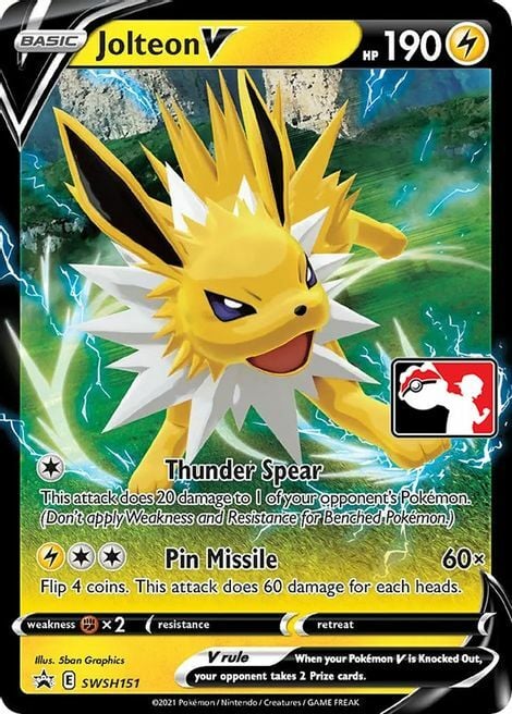 Jolteon V Card Front