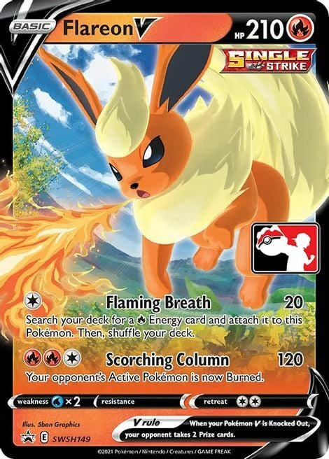 Flareon V Card Front