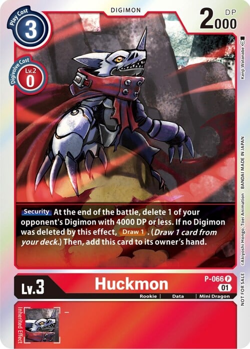 Huckmon Card Front