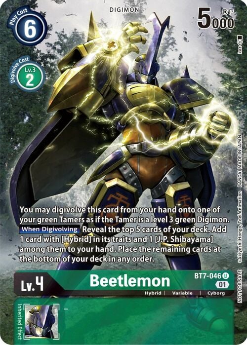 Beetlemon Card Front