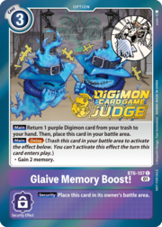 Glaive Memory Boost! · Judge Promo BT6-107