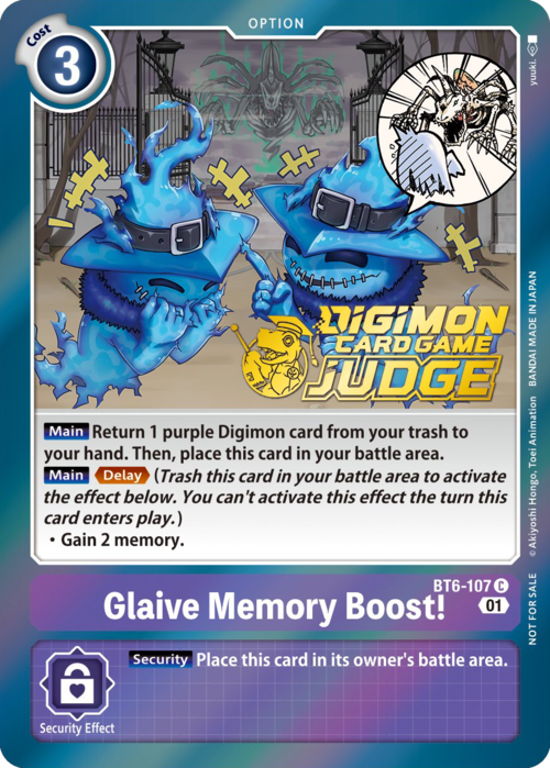 Glaive Memory Boost! Card Front