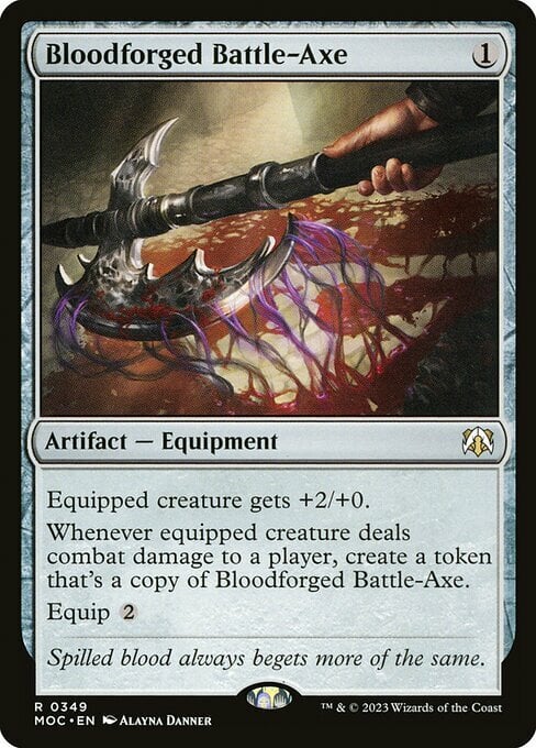 Bloodforged Battle-Axe Card Front