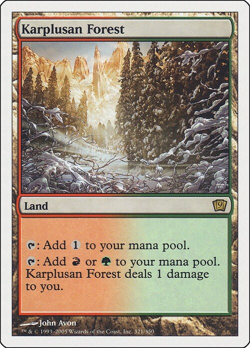 Foresta di Karplus Card Front