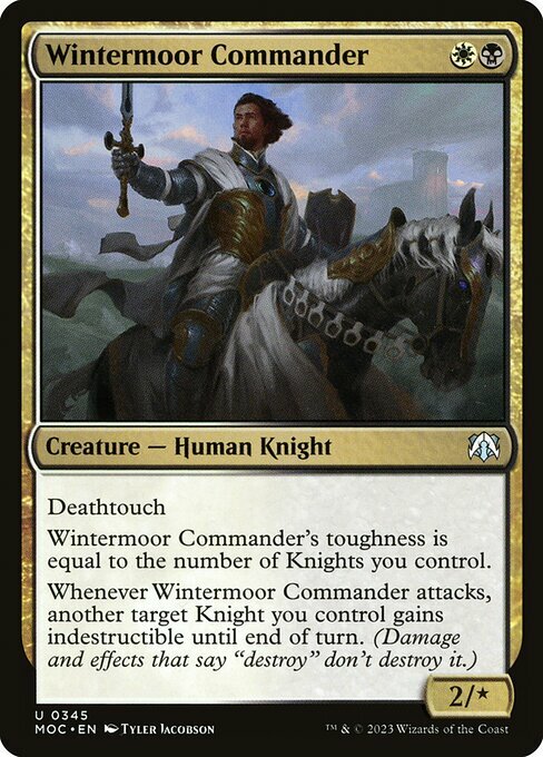 Wintermoor Commander Card Front