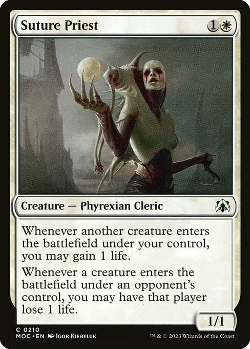 Suture Priest Card Front