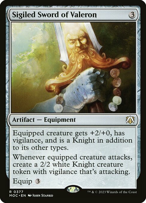 Sigiled Sword of Valeron Card Front