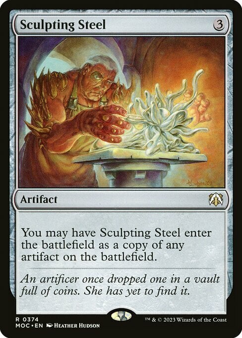 Sculpting Steel Card Front