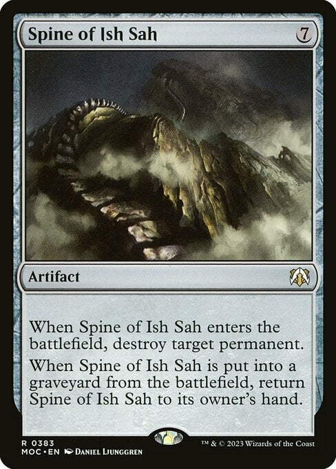 Spine of Ish Sah Card Front