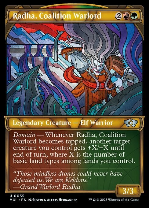 Radha, Coalition Warlord Card Front