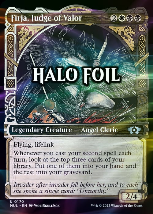 Firja, Judge of Valor Card Front