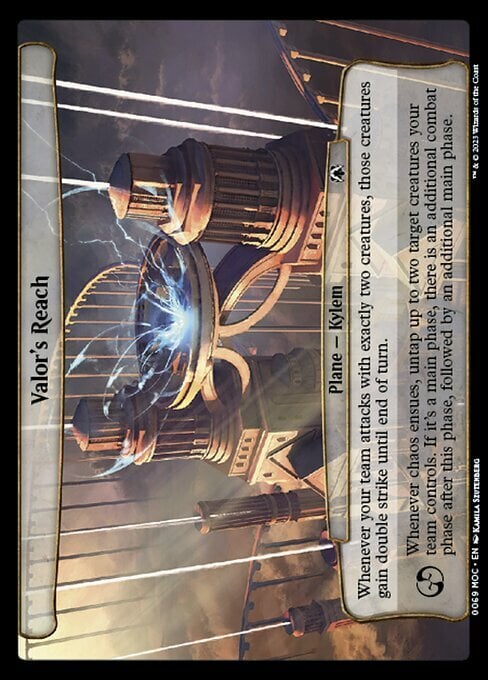 Valor's Reach Card Front