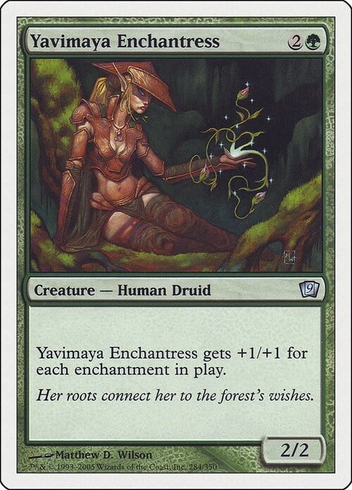 Yavimaya Enchantress Card Front
