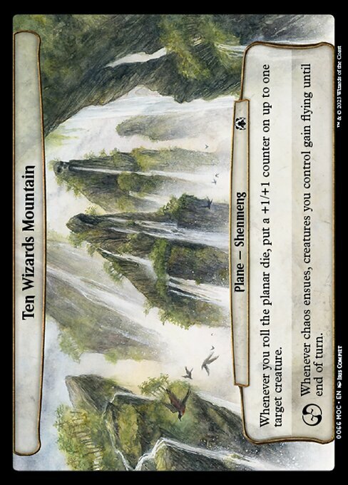 Ten Wizards Mountain Card Front