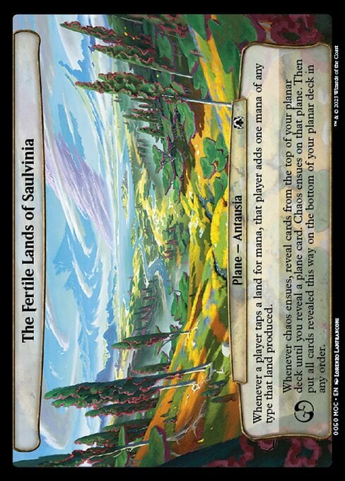 The Fertile Lands of Saulvinia Card Front