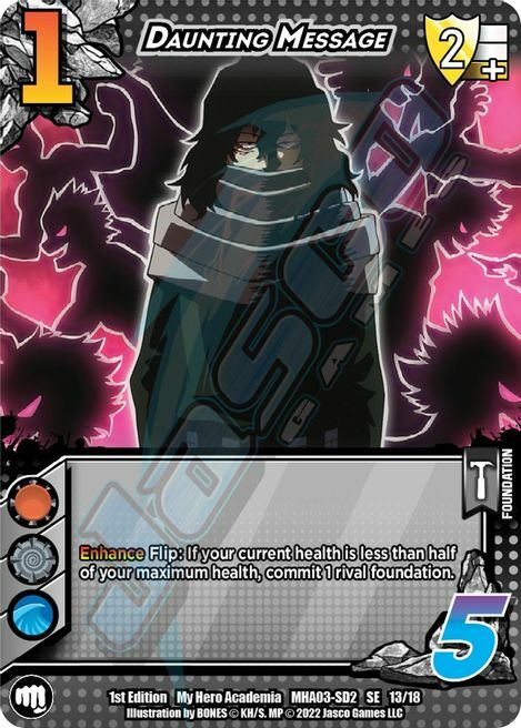 Daunting Message Card Front